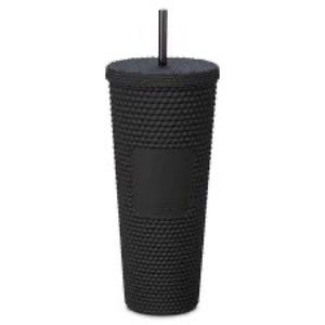 Disneyland Geometric studded Starbucks Tumbler with Straw matte Black 24oz